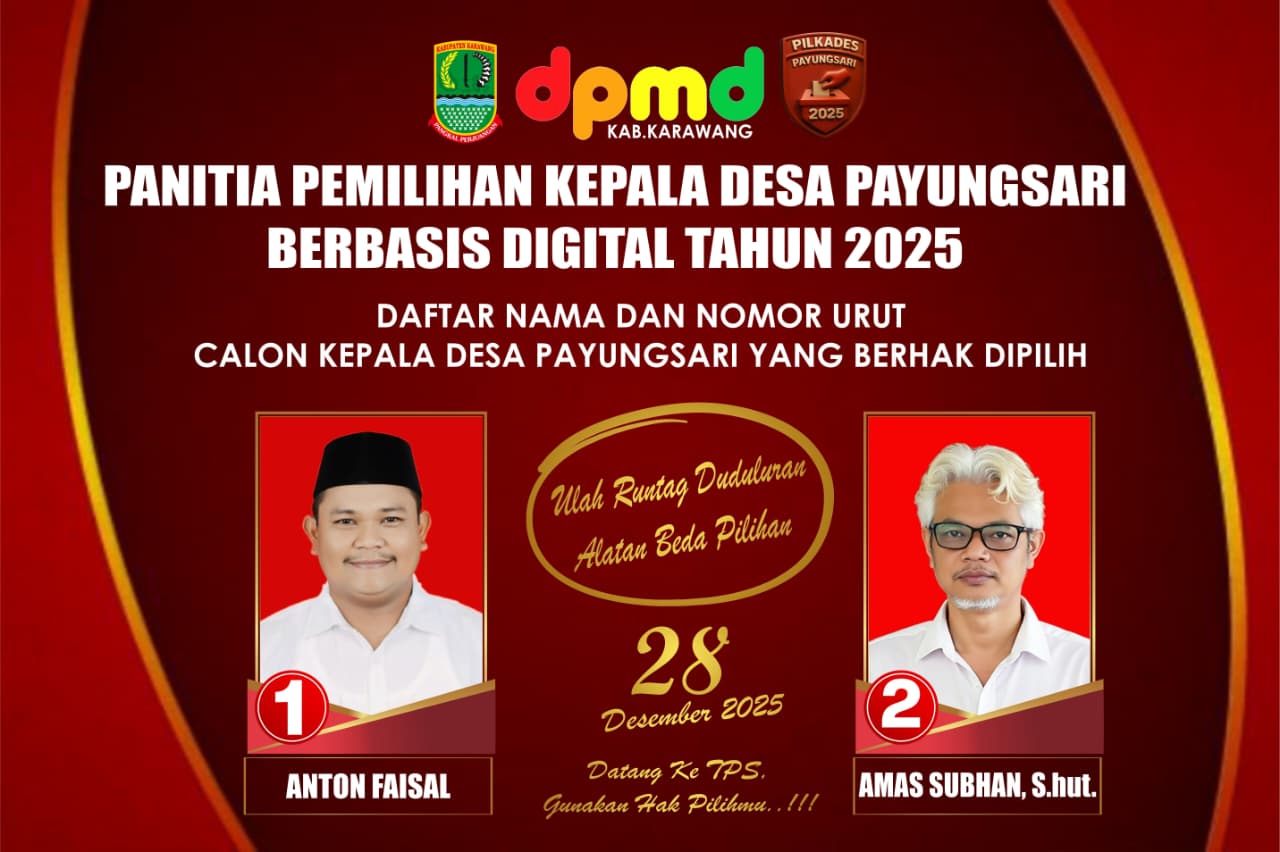 NOMER URUT CALON KEPALA DESA PAYUNGSARI